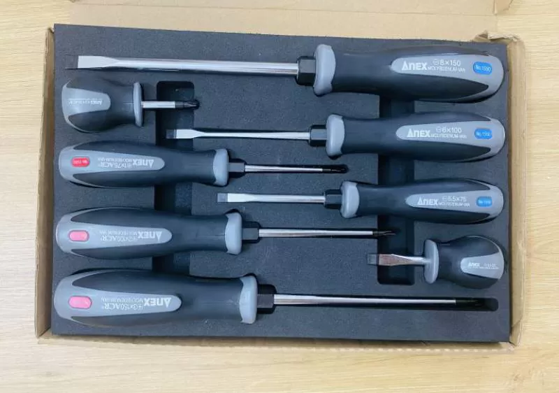 Bộ tô vít đóng 8 chi tiết Anex HAT-1550-8A Nhật Bản
