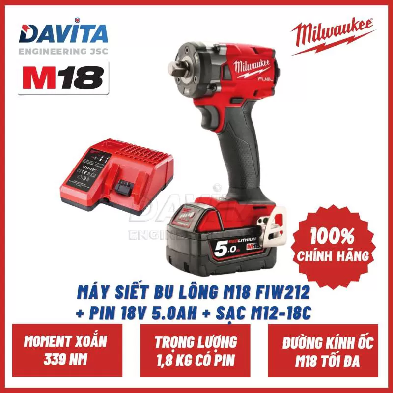 MÁY SIẾT BU LÔNG M18 FIW212 
