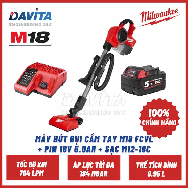 MÁY HÚT BỤI CẦM TAY DÙNG PIN M18 FCVL 