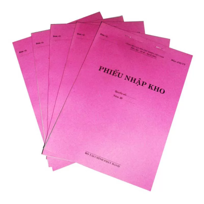 Phiếu nhập kho 2 liên A4 