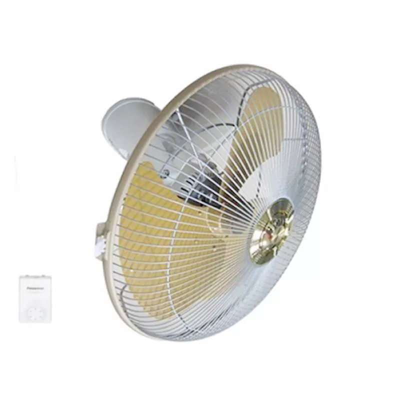 Quạt đảo 3 cánh 40cm 5 tốc độ 54.5W màu vàng Panasonic F-409QGO - Thiết bị điện Hecico 