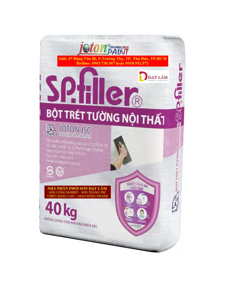 BỘT NỘI THẤT JOTON SP. FILLER - 40 Kg - Đạt Lâm 