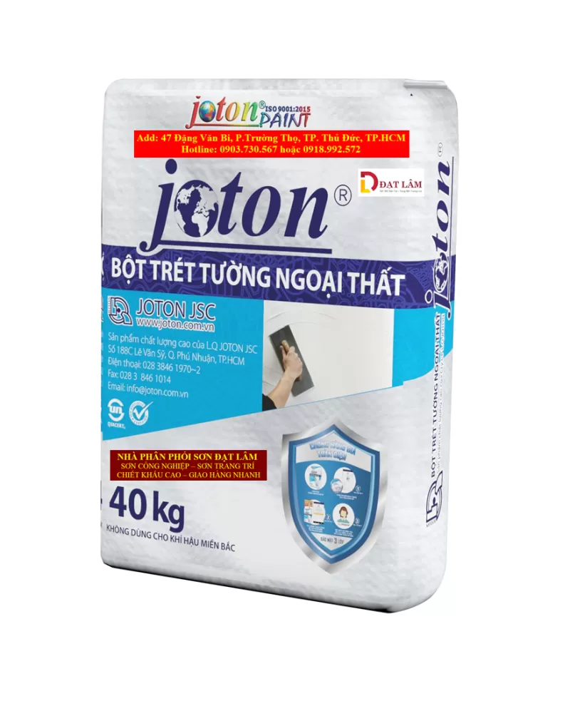 BỘT TRÉT NGOẠI THẤT JOTON - 40 Kg - Đạt Lâm 