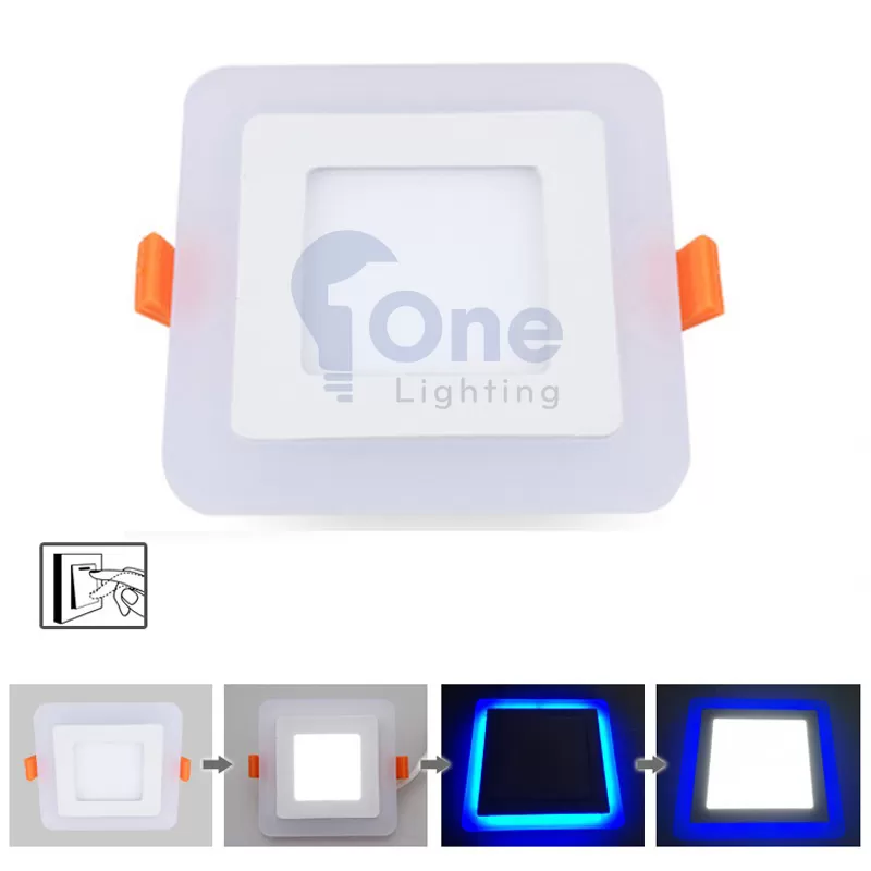 Đèn ốp nổi đổi màu 18+6W 3 chế độ màu