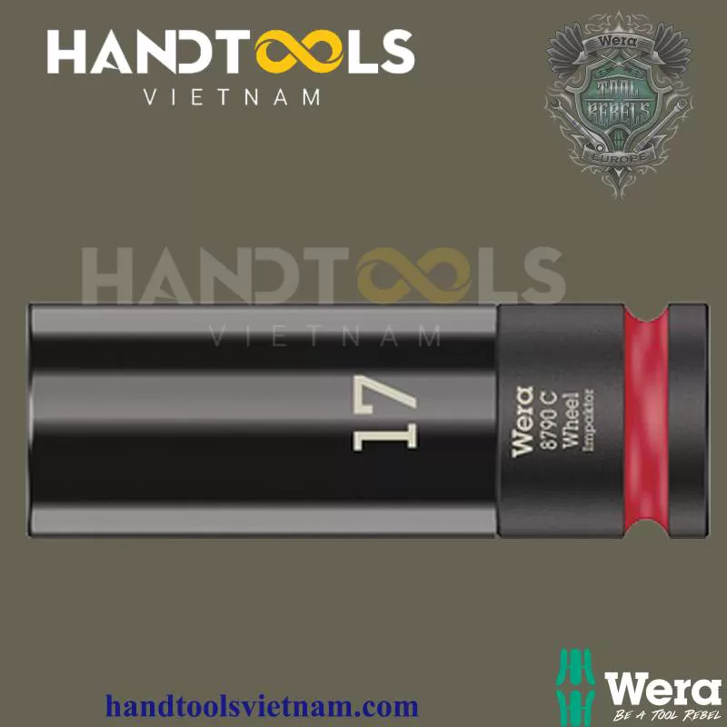Đầu Tuýp Wera 05004590001 8791 C với ổ 1/2 “, 17 x 85 x 30 mm – Handtools Việt Nam 