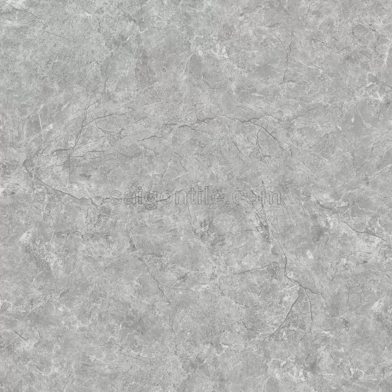 Gạch kỹ thuật số vân đá màu ghi 80x80 bóng kính nhập khẩu DTY8812