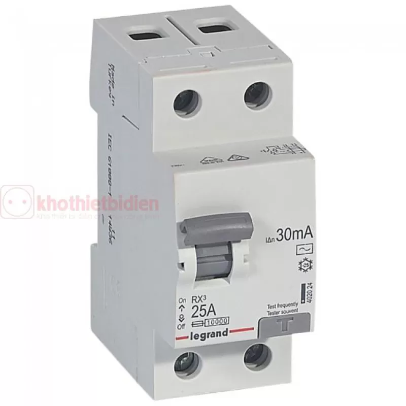 RCCB Legrand RX3 2P 25A 30mA 402024