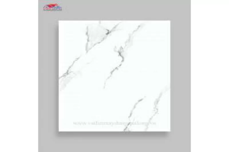 Gạch Tồn Kho Giá Rẻ 60x60 Đá Bóng Kiếng Trắng Vân Khói-CL1