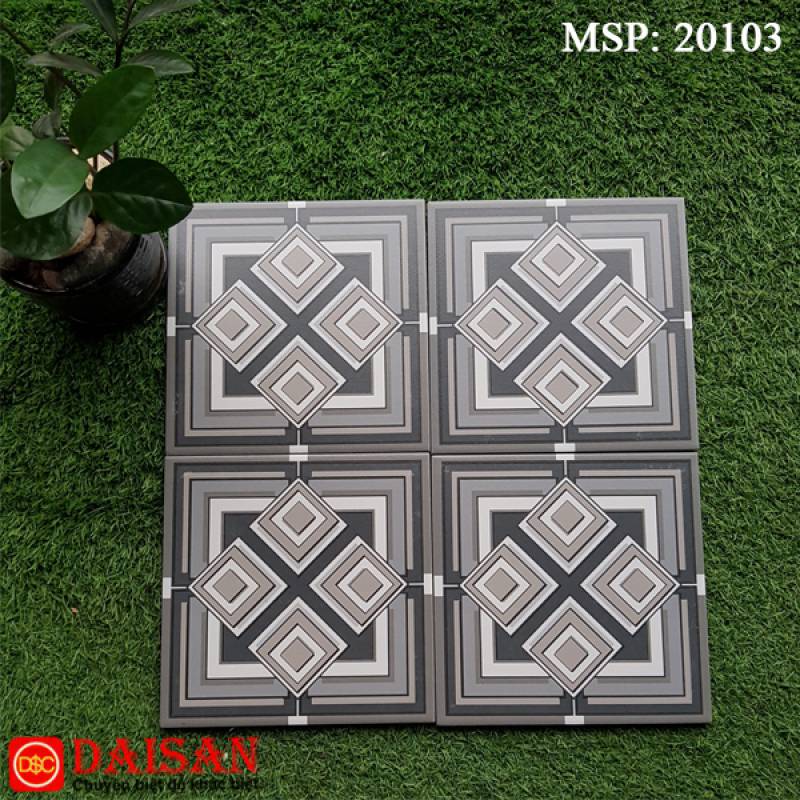 Gạch bông men vuông nhập khẩu kích thước 200*200mm 20103