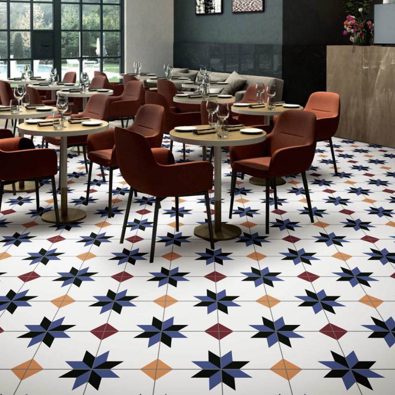 Gạch bông men nhập khẩu trang trí ốp lát kt 200*200 DC266