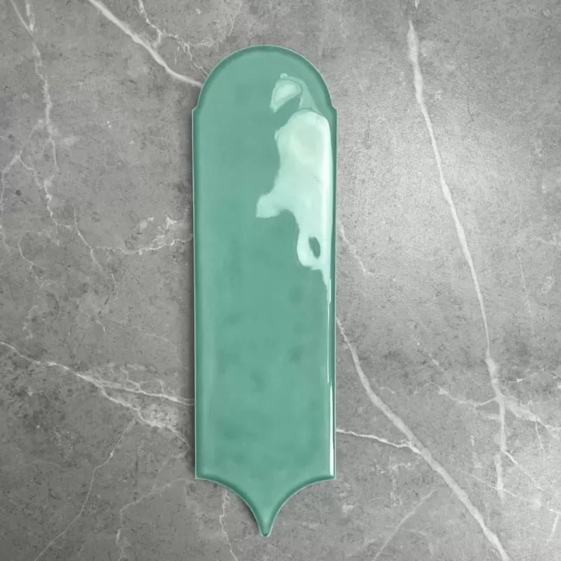 Gạch thẻ lông vũ xanh 90x308mm M9306-B 