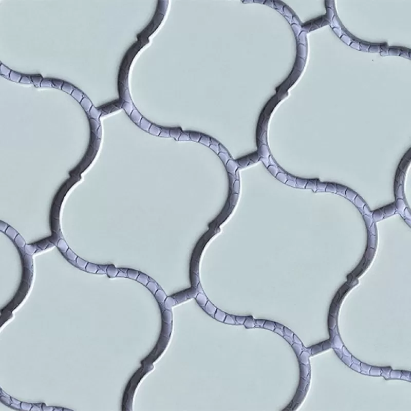 Gạch Mosaic lồng đèn trắng mờ chíp KT 78x74mm mã DL7801