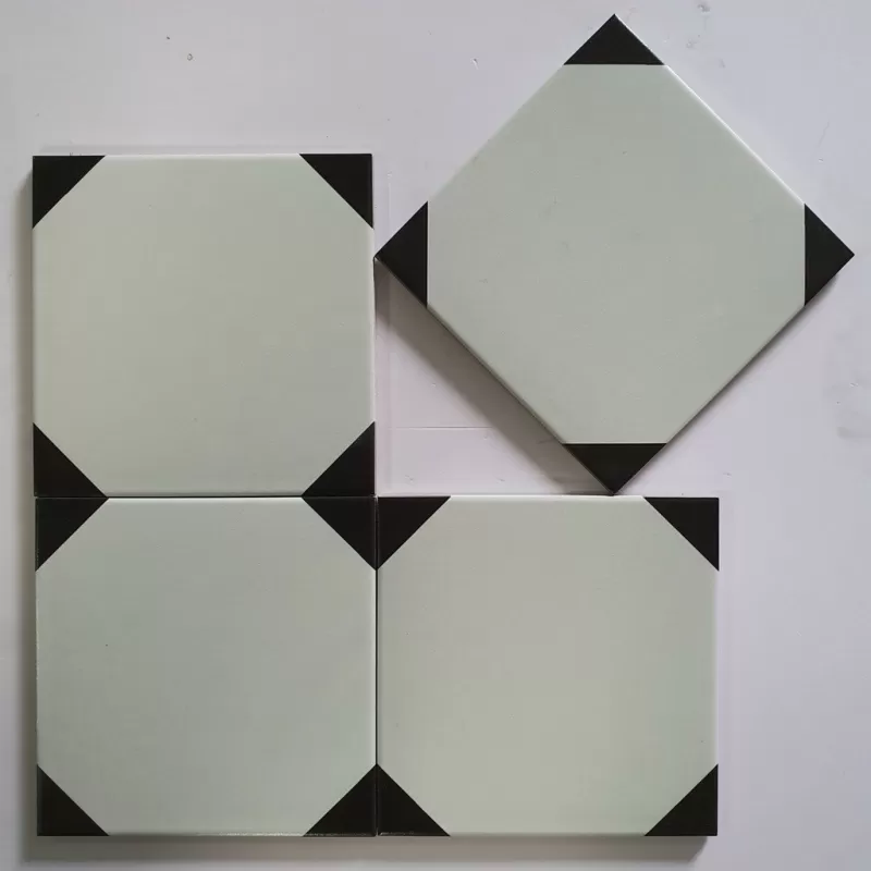 Gạch bông men KT 200x200mm mã F2118 (BD trắng) 