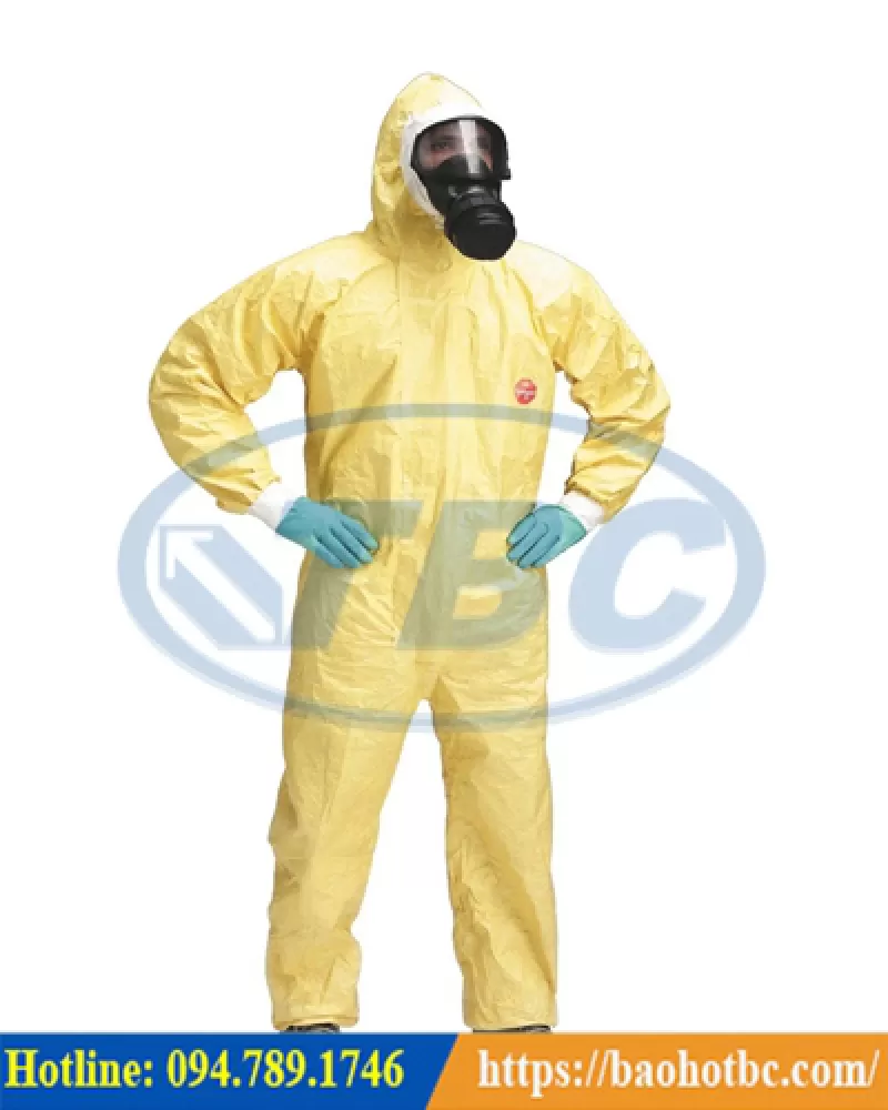 Quần áo chống hóa chất axit Dupont Tychem