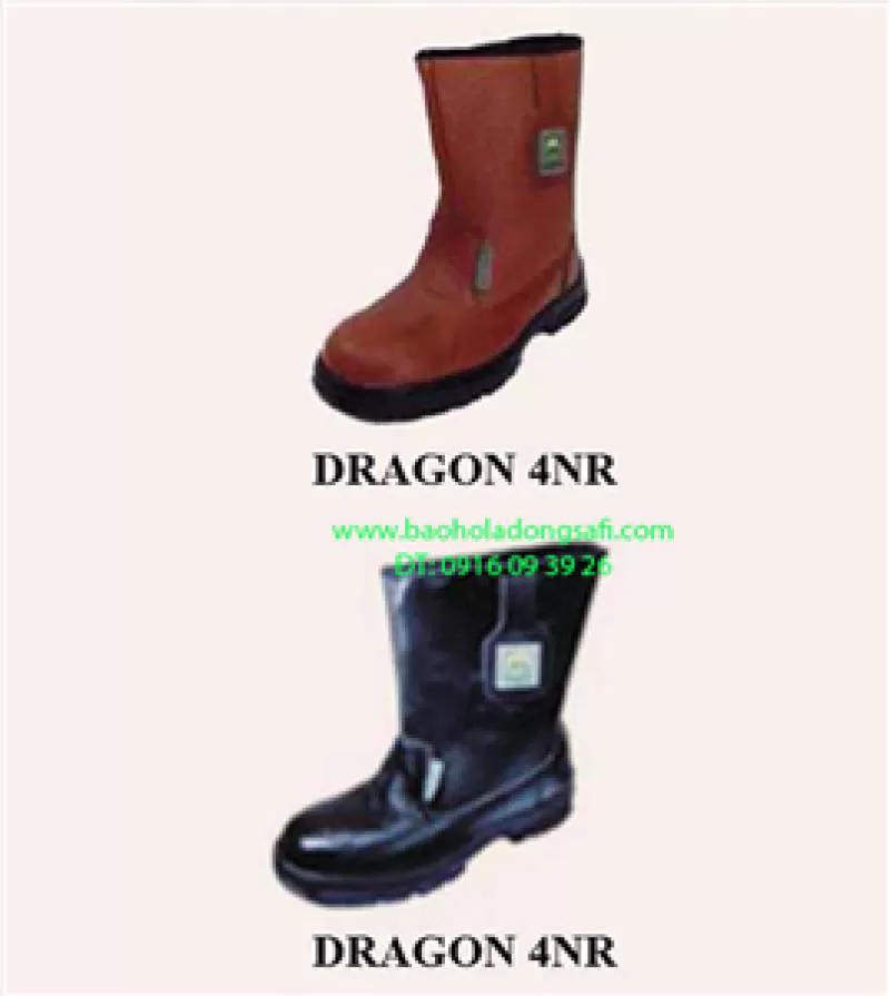 Ủng Dragon 4NR (Ủng bảo hộ lao động da thật) - Bao ho lao dong