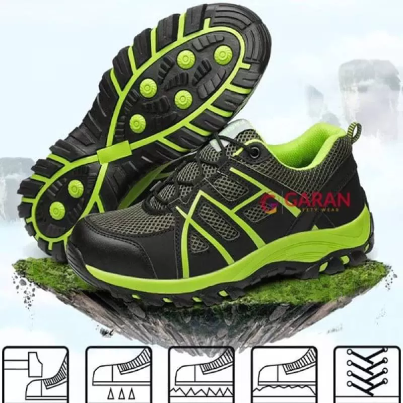 Giày Bảo Hộ Thời Trang Nam Mũi Thép Đế Thép Chống Va Đập, Chống Đâm Xuyên Thoáng Khí (Mã 123)