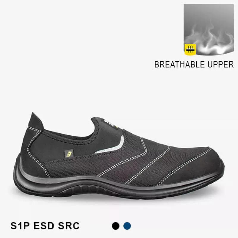 Giày Bảo Hộ Lao Động Safety Jogger Yukon Siêu Nhẹ Không Dây Buộc 