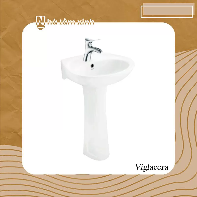Chậu rửa treo tường Viglacera VTL2 + VI1T