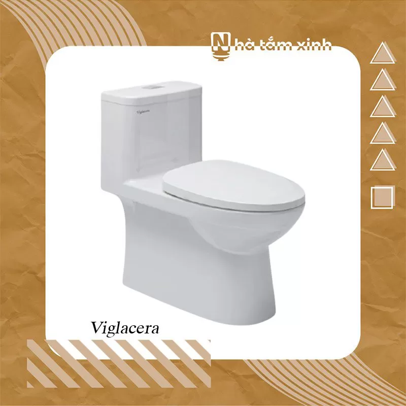 Bồn cầu 1 khối Viglacera Mekong MK2