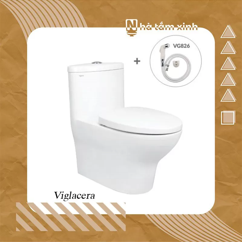Bồn cầu 1 khối Viglacera V37S