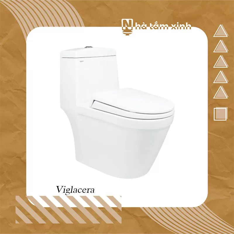 Bàn Cầu 1 Khối Viglacera V35 - Chính Hãng Tại Gạch Xinh 