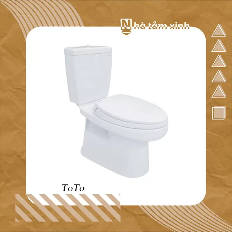Bồn Cầu 2 KHỐI TOTO CS350DT3 (Nắp Đóng Êm TC385VS)
