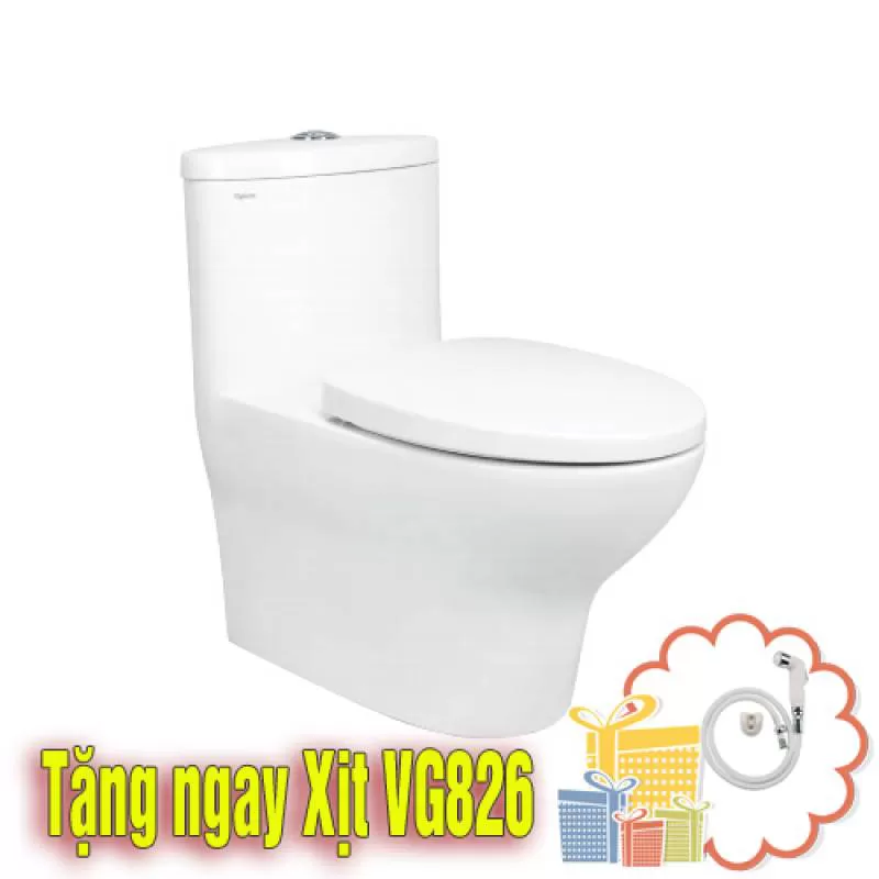 Bồn cầu Viglacera V37M - Bồn cầu 1 khối bảo hành 3 năm