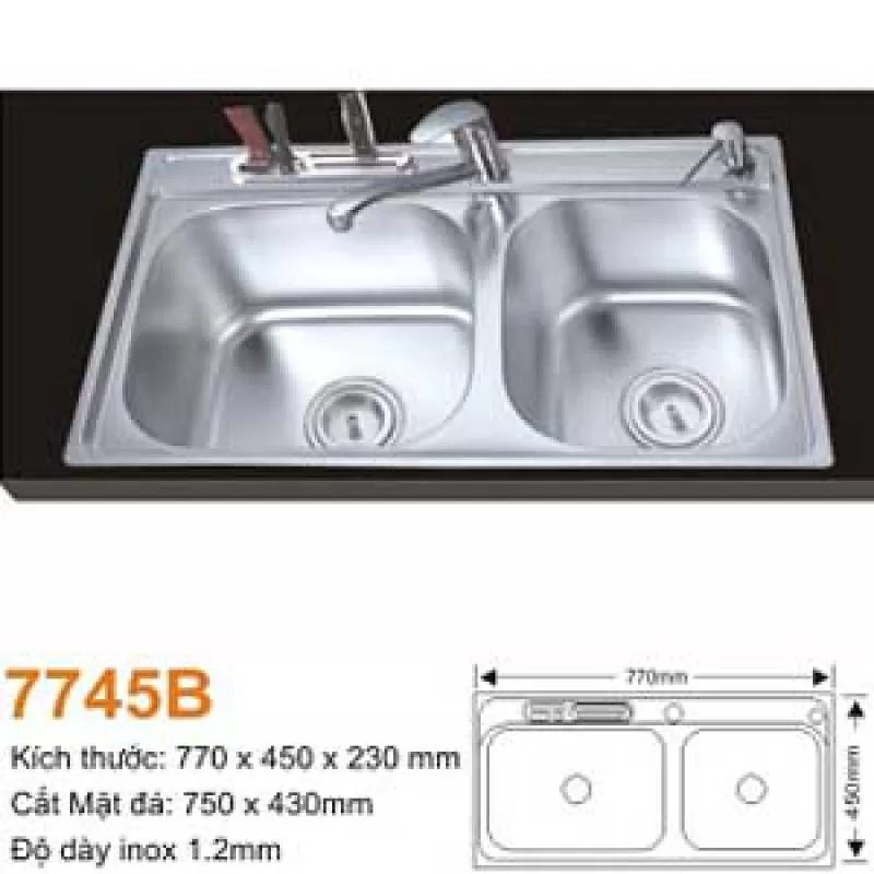 Chậu rửa bát Topy 7745B