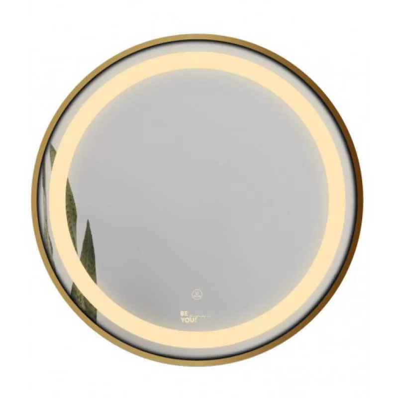 Gương led tròn D60cm GLS ánh sáng trong khung viền nhôm