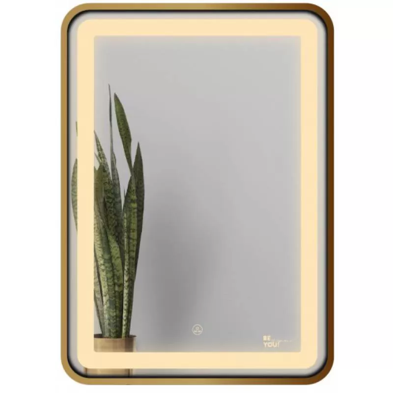 Gương led chữ nhật 50x70cm GLS ánh sáng trong khung viền nhôm