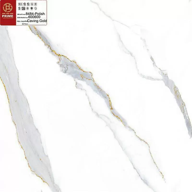 Đá bóng kiếng khắc kim 800x800 PRIME 8484