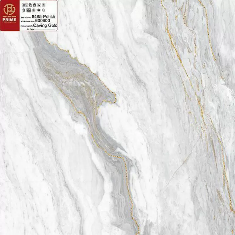 Đá bóng kiếng khắc kim 800x800 PRIME 8485 