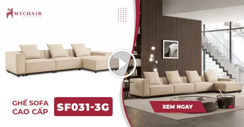 Sofa Da Cao Cấp Nhập Khẩu Góc MyChair SF031-3G