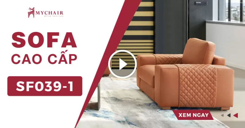 Sofa Da Cao Cấp Nhập Khẩu Đơn MyChair SF039-1