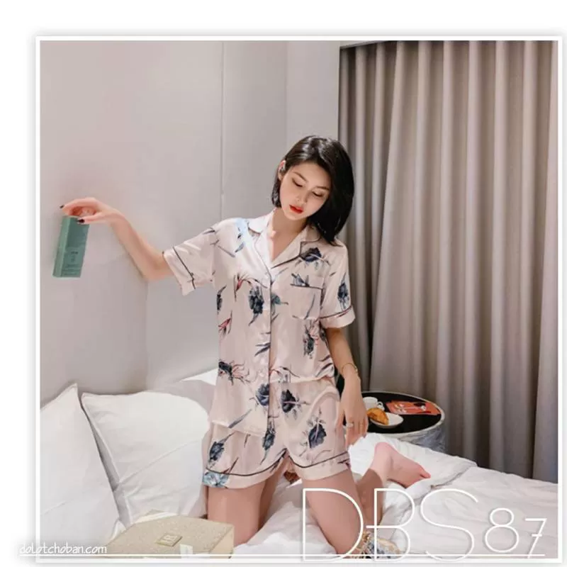 Đồ Ngủ Pijama Short Họa Tiết Chim Én DBS87
