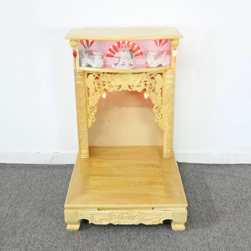 Bàn Thờ Thần Tài Giá Rẻ Có Đèn Bán Chạy Nhất Tại Nội Thất ViVa