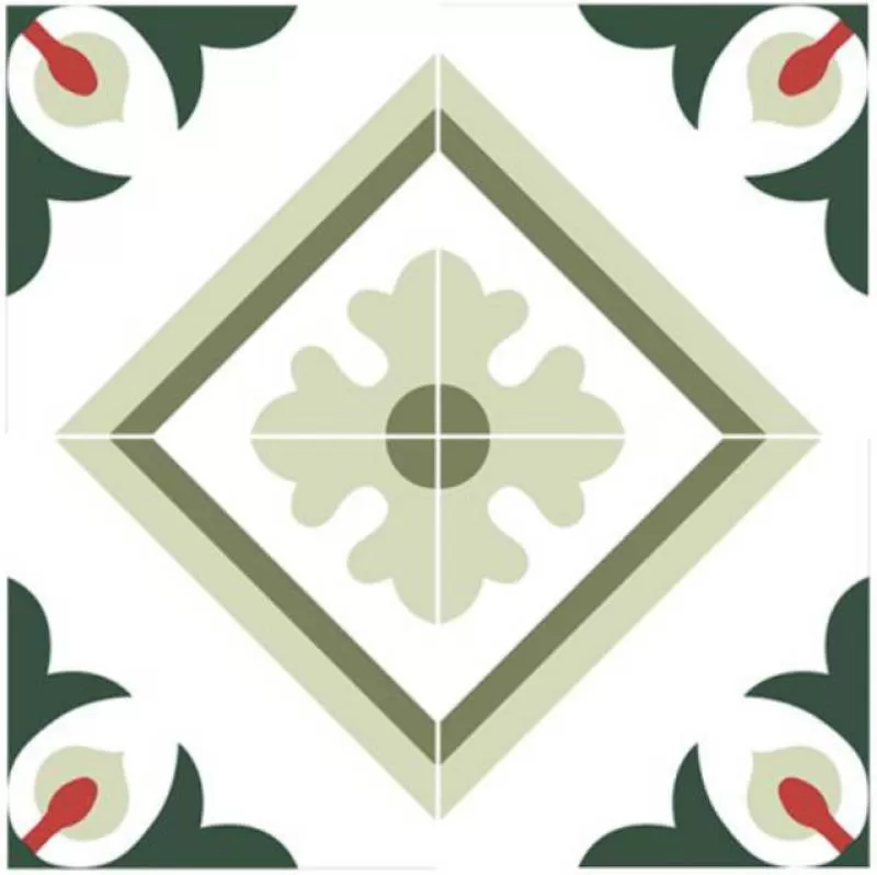 Gạch viền bông men trang trí 20x20cm sH1