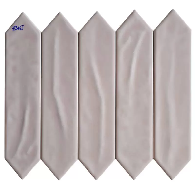 Gạch thẻ khuôn hồng bóng 4 cạnh hai bên 75*300 BD VP75316J 