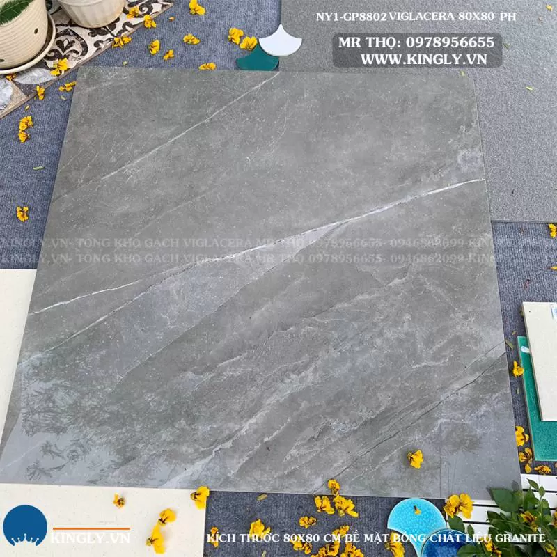 Gạch lát nền Viglacera 800x800 NY1GP 8802 Loại 1