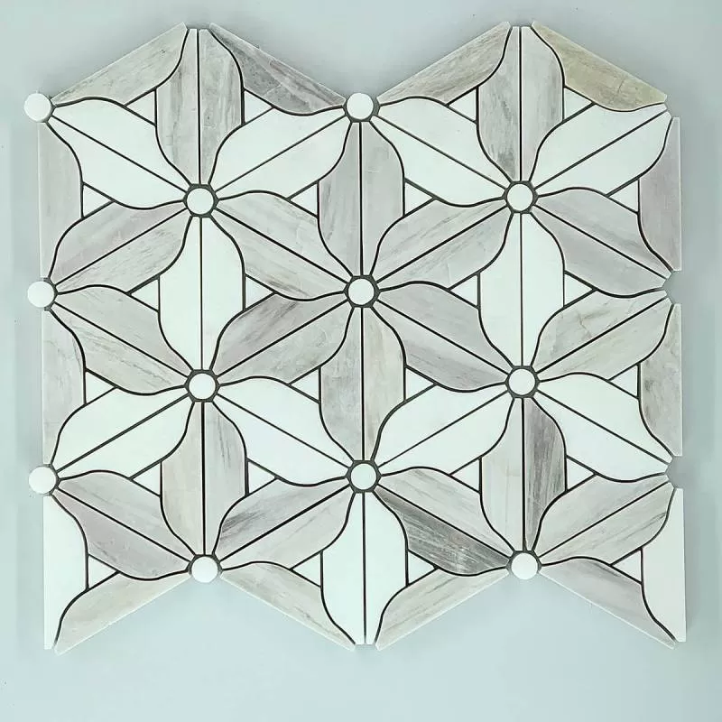 Magnolia Grey Marble – Gạch Mosaic