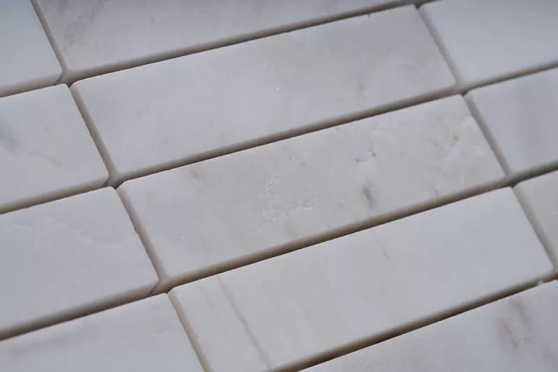 Mosaic White Marble Rectangle S - Công ty TNHH Trung Hùng Hà Nội