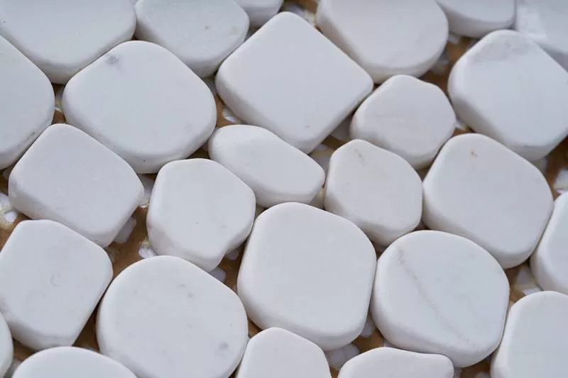 Mosaic White Matte Natural Shape - Công ty TNHH Trung Hùng Hà Nội