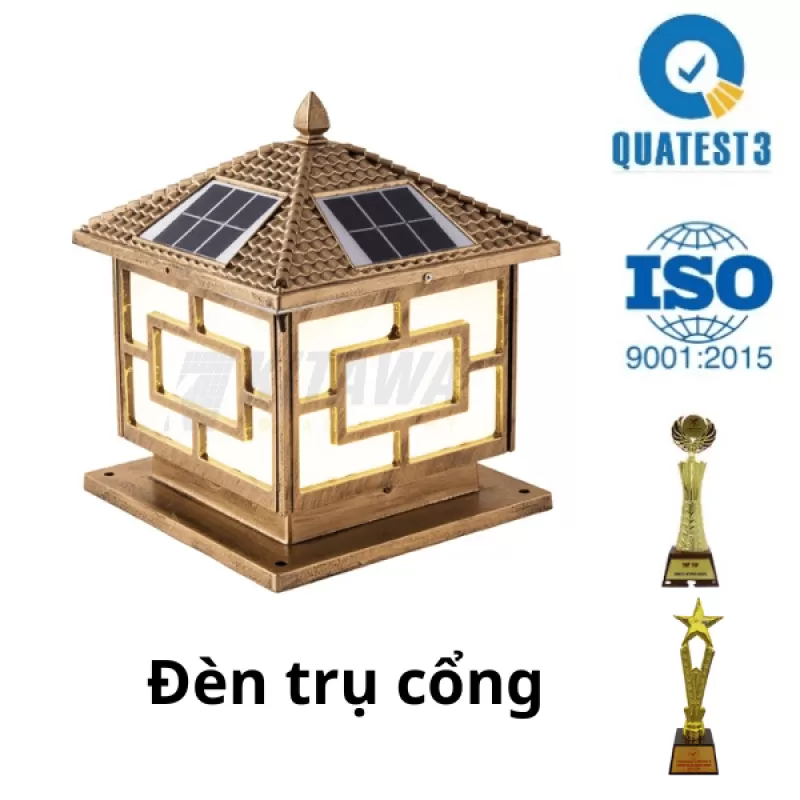 Đèn Trụ Cổng Năng Lượng Mặt Trời SV33