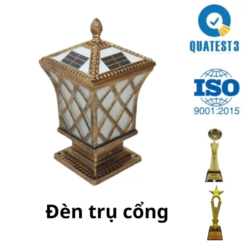 Đèn Trụ Cổng Năng Lượng Mặt Trời SV43 
