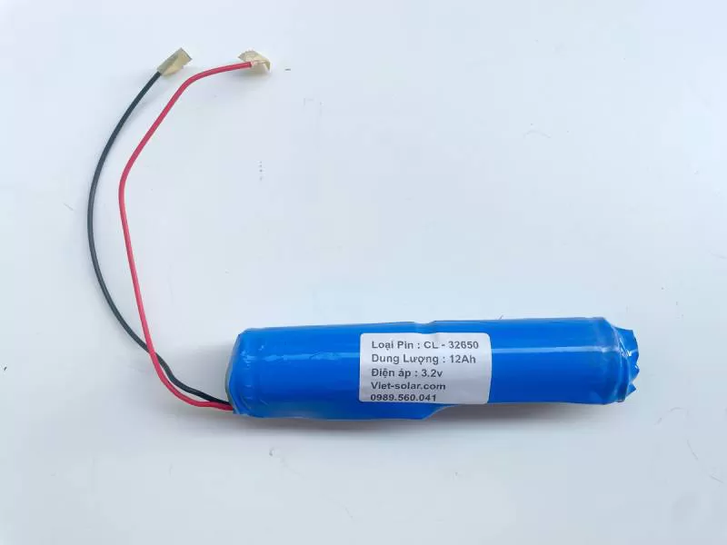 Pin Lithium 32650 (Kiểu : Dọc/ 2 quả)