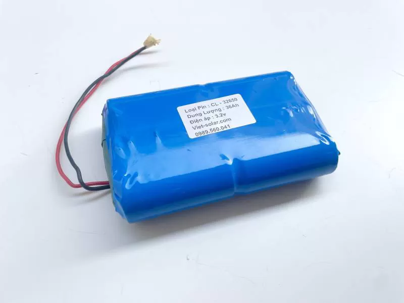 Pin Lithium 32650 (Kiểu : Dọc/ 6 quả)