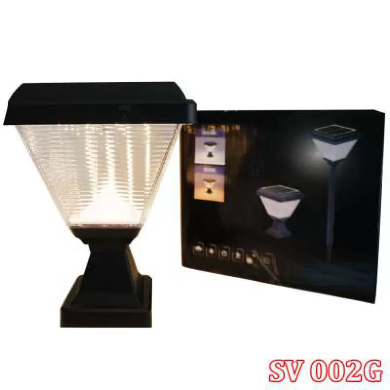 Đèn sân vườn, cổng rào năng lượng mặt trời cao cấp SV-002G