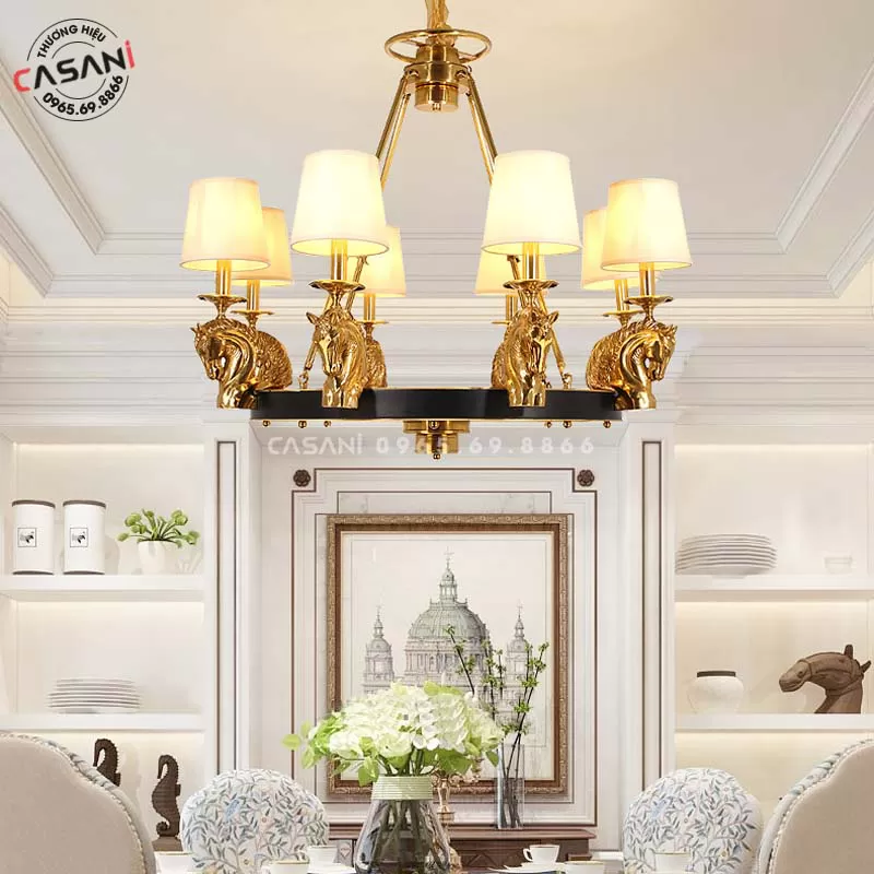 Đèn Chùm Đồng Châu Âu CDC-7411