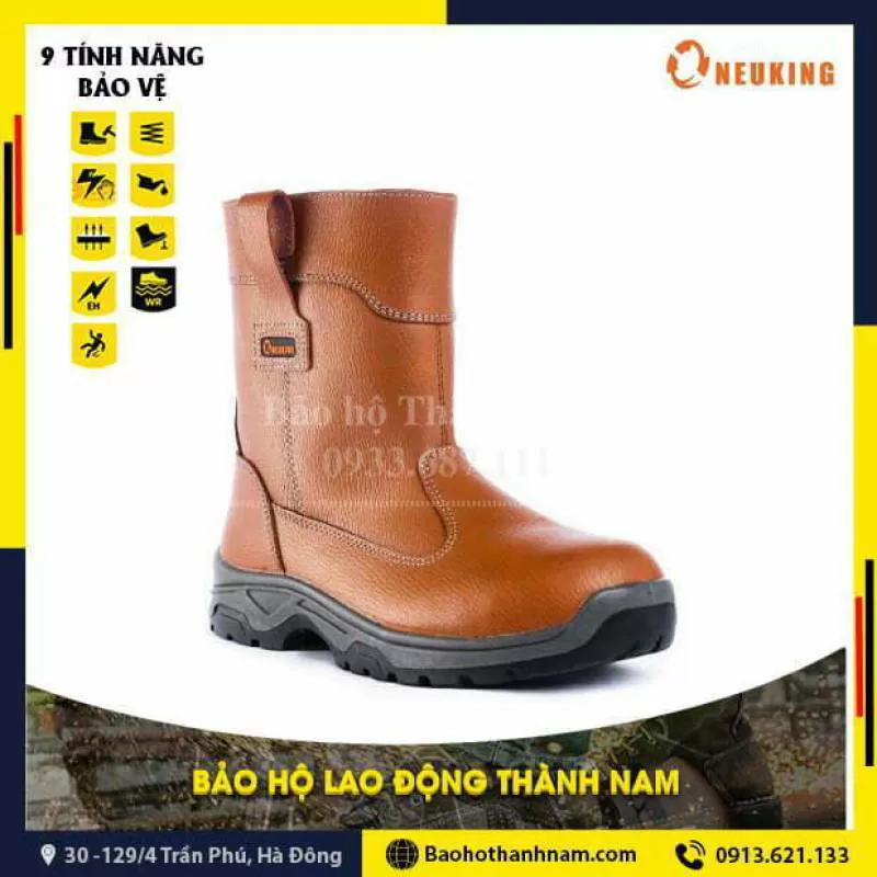 Ủng bảo hộ đi mữa Neukings NK85K màu nâu 