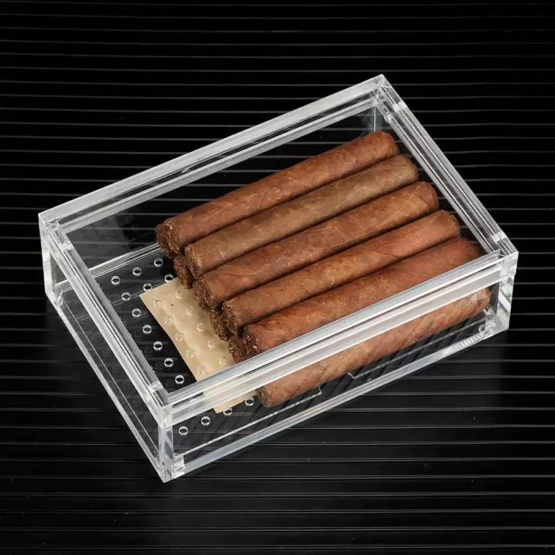 Hộp đựng cigar trong suốt bằng acrylic HC136 